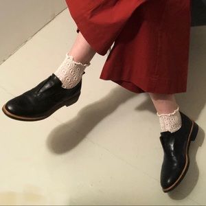 Frye Oxford Aniie Black 9 M